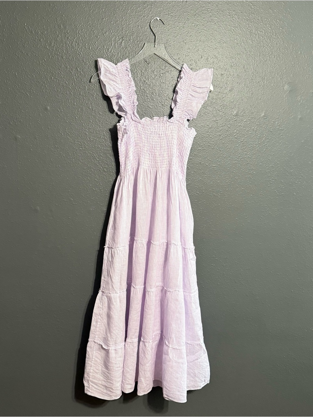 Hill House Ellie Nap Dress Purple Stripe Size S - Picture 3 of 7